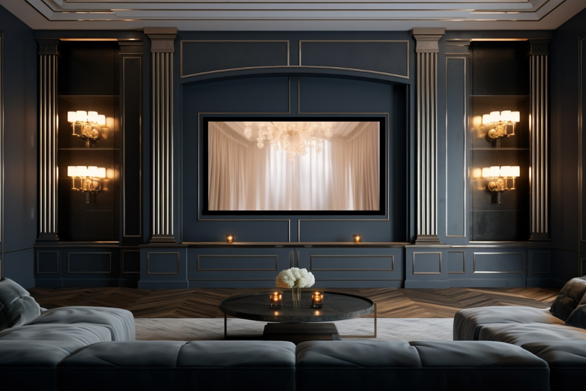 Glow Kraft luxury TV wall project