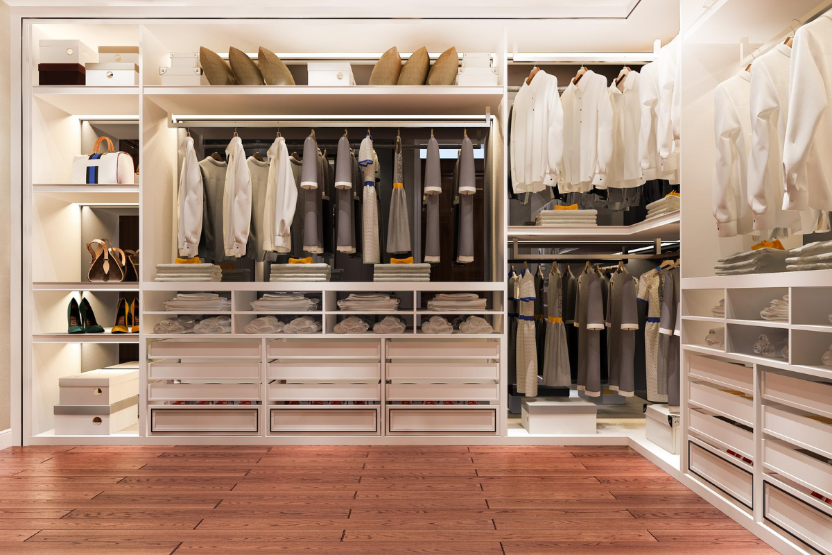 Glow Kraft walk-in wardrobe project